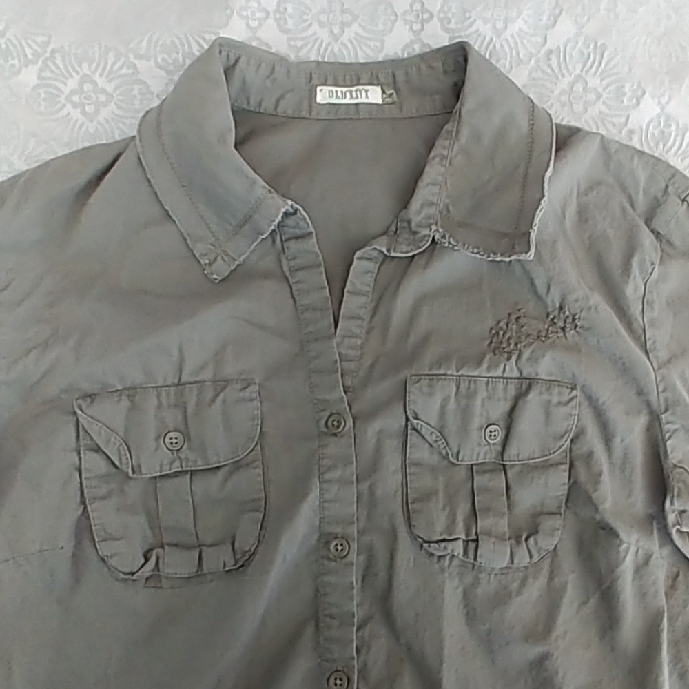 Military style button down - Picture 2 of 4